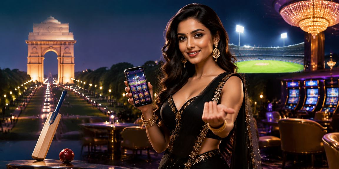 Official cricket live betting interface viewed on mobile near India Gate Delhi