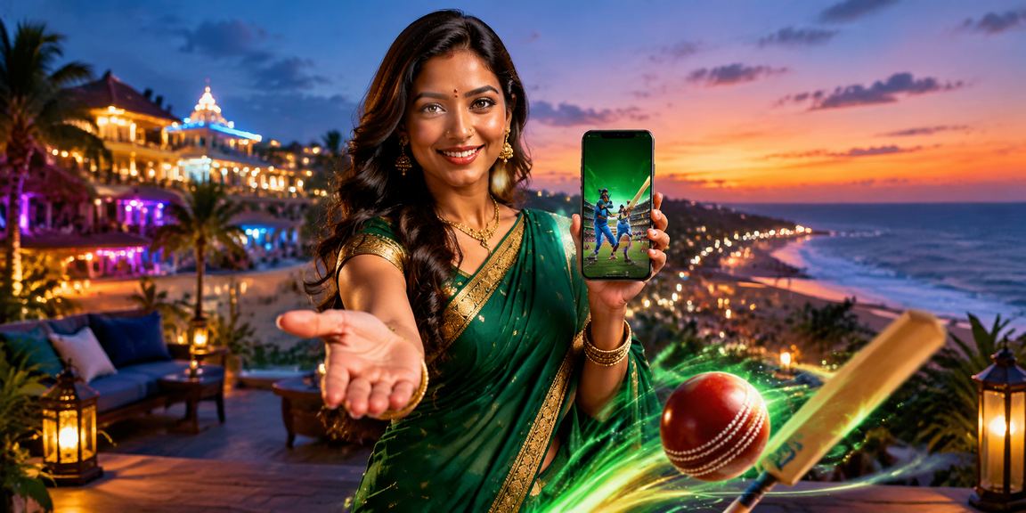 Women playing cricket betting app in beachside setting in Goa