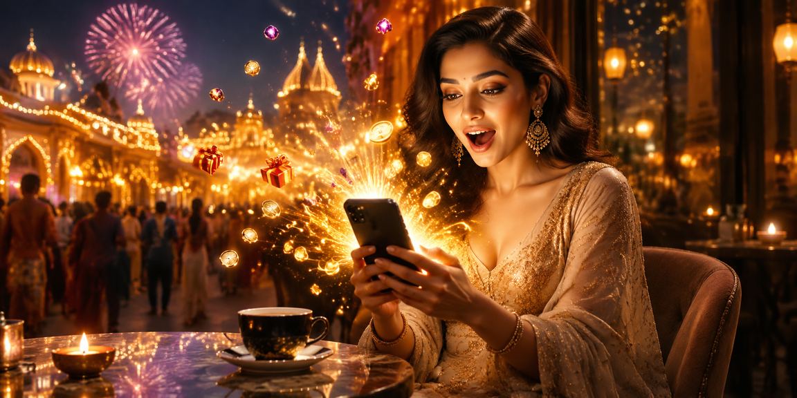 Indian player using 176000 mobile casino app during festival season